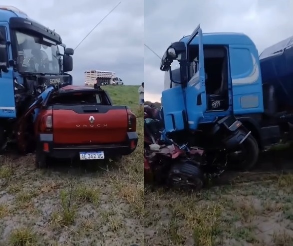 Tragedia en la Ruta 157: murió un joven en un brutal choque frontal