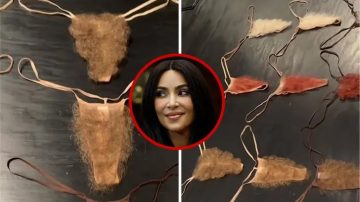 ¿No será mucho? Kim Kardashian lanzó su nueva línea de ropa interior con vello púbico sintético