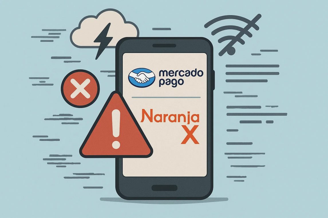 Falla global afectó a Mercado Pago, Naranja X y otras billeteras virtuales: qué pasó y cuándo se restablecerá el servicio