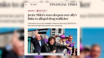 El Financial Times calificó como “tormenta política” para Milei el escándalo narco de Espert