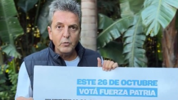 Sergio Massa: “Este domingo 26 de octubre, votá la bandera argentina, fuerte y al medio”