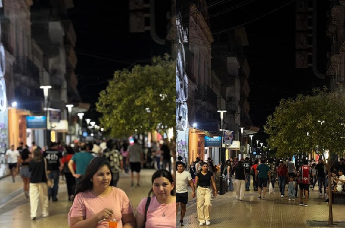 Noches santiagueñas para enamorar: El centro lució a pleno este sábado primaveral