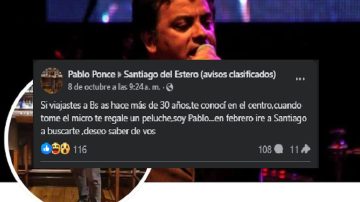 Le regaló un peluche hace 30 años y nunca la olvidó; ahora viaja a Santiago a buscarla