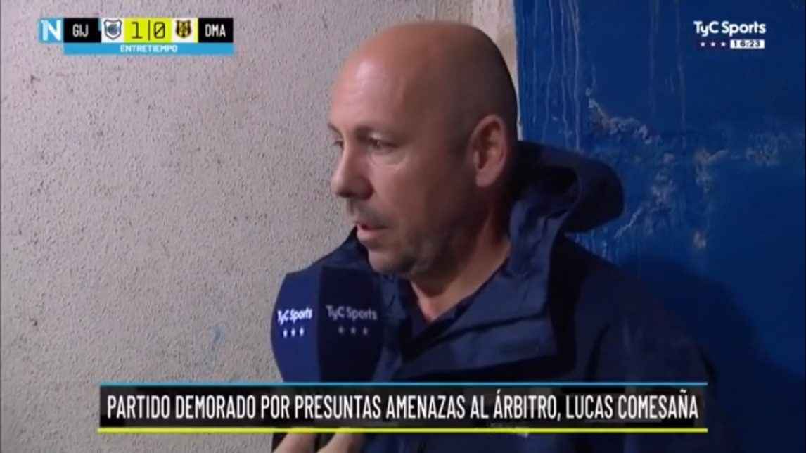 “No podemos poner en riesgo a los árbitros”, la reacción del presidente de Deportivo Madryn tras la suspensión del partido por amenazas