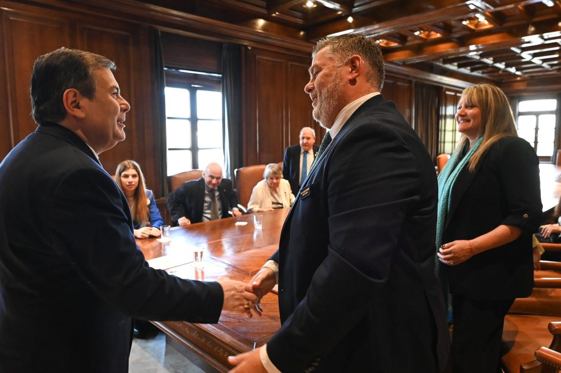 Zamora recibió al gobernador del distrito 4851 del Rotary Club