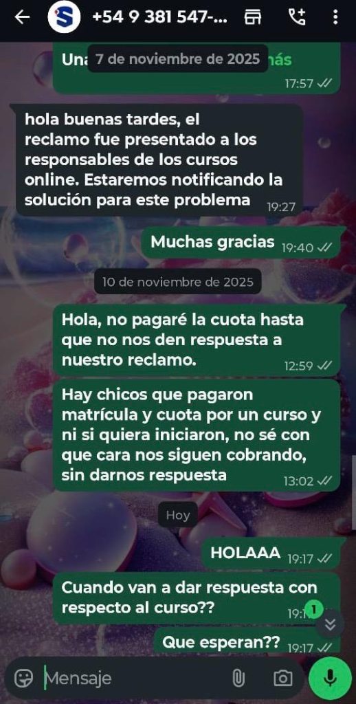 Escándalo en SIS Capacitaciones: meses sin clases, sin certificados y siguen cobrando cuotas
