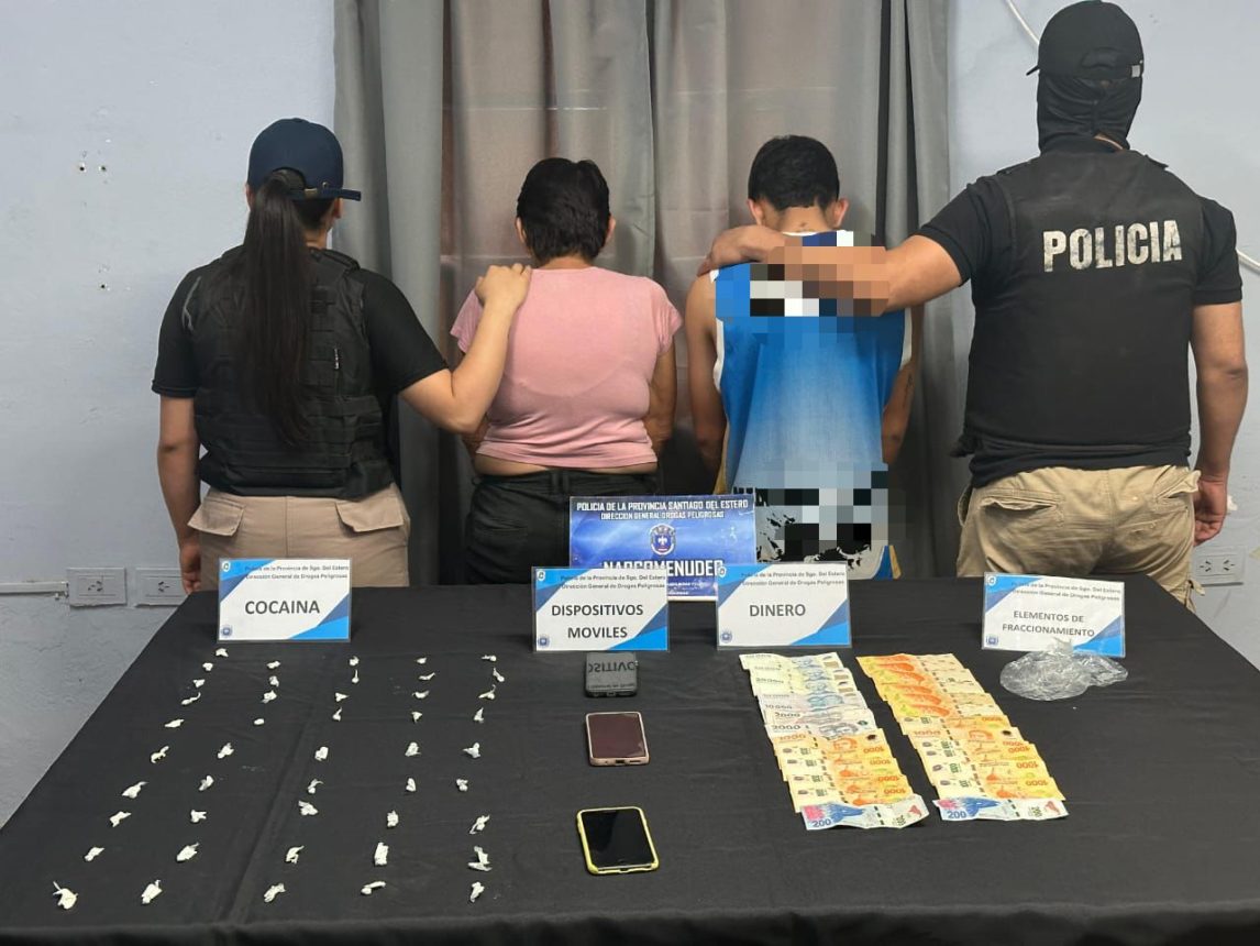 Operativo en Las Termas: secuestraron cocaína y detuvieron a una sexagenaria y dos jóvenes