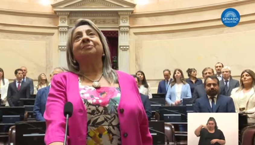 Elia “Chiqui” Moreno tras jurar su banca como Senadora: “Trabajaré junto a Gerardo Zamora”