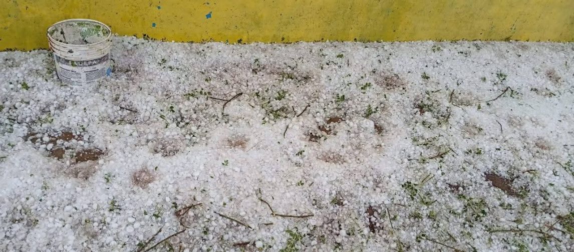 Fuerte temporal afectó a la zona rural de Los Juríes: intensas precipitaciones y abundante caída de piedras