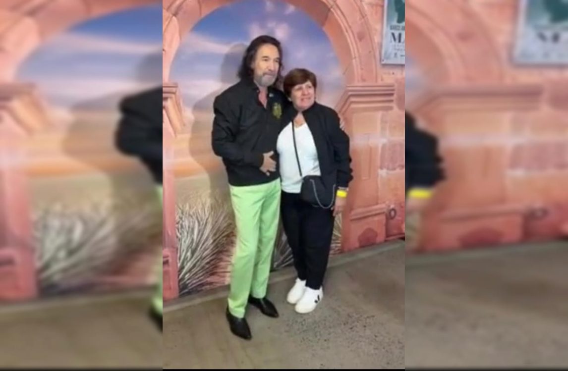 La mamá de Riquelme cumplió su sueño y conoció a Marco Antonio Solís en Buenos Aires
