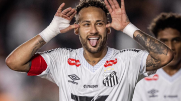 Brasileirao: Neymar lideró un triunfo clave para Santos en la lucha por la permanencia