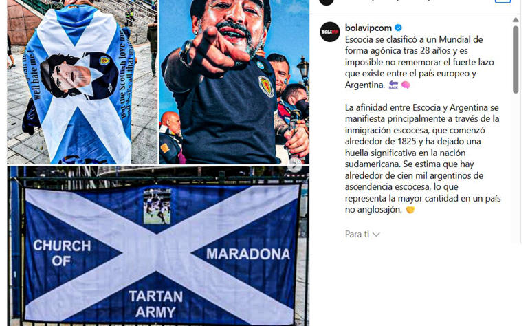 La intrahistoria de las banderas escocesas con la imagen de Diego Maradona: un vínculo inesperado que nació hace 20 años