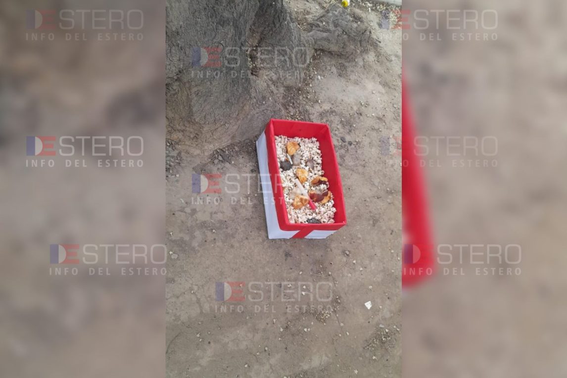 Alarma en la Normal de La Banda por la aparición de extrañas ofrendas