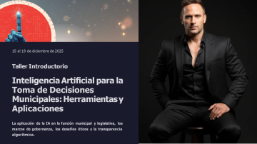 El especialista Chris Meniw dictará un taller sobre Inteligencia Artificial aplicada a la gestión pública en Santiago del Estero