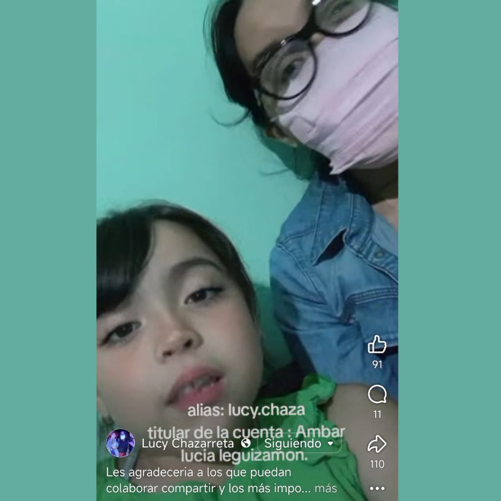 Matilda pide ayuda por su mamá: una historia de lucha, amor y esperanza que necesita del apoyo de todos