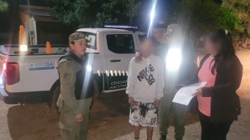 Gendarmería rescató a un menor extraviado y lo devolvió a su madre