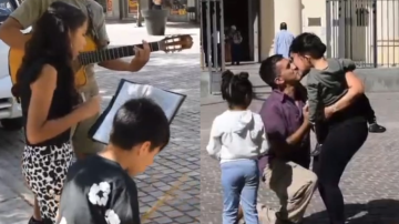 VIDEO | Los hermanitos Tevez fueron los cómplices perfectos en una singular propuesta de matrimonio