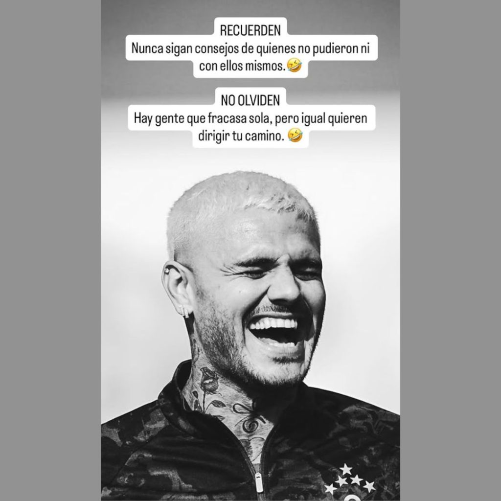 La reacción de Mauro Icardi a la entrevista de Wanda Nara y Maxi López, mensajes irónicos y provocativos, despertaron especulaciones