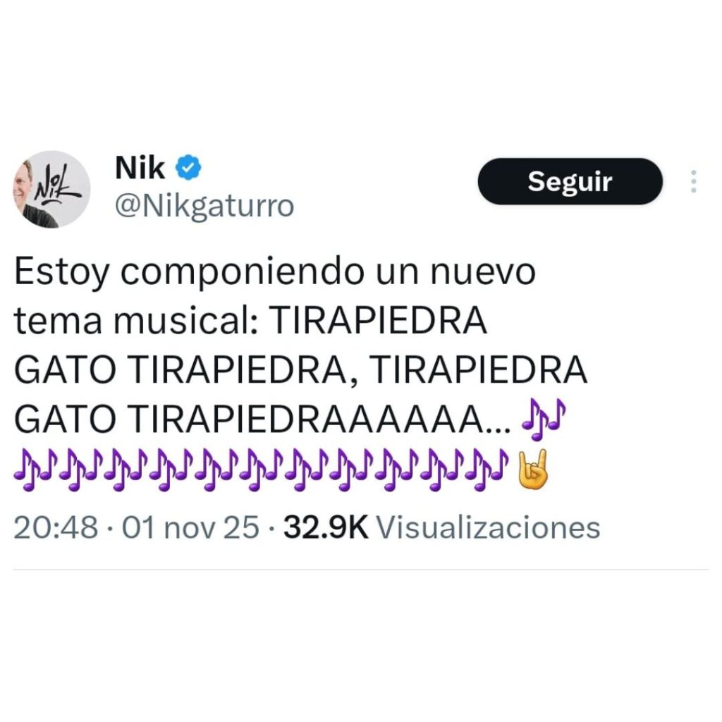 ¿Nik contra Macri? El posteo del creador de gaturro luego de la postura del expresidente cuestionando a Milei
