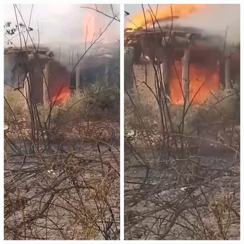 Paraje La Florida: Un incendio de pastizales está fuera de control desde anoche