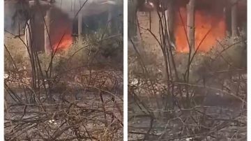 Paraje La Florida: Un incendio de pastizales está fuera de control desde anoche