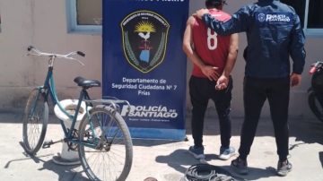 Frías: Lo atraparon mientras circulaba en una bici robada y con herramientas ajenas