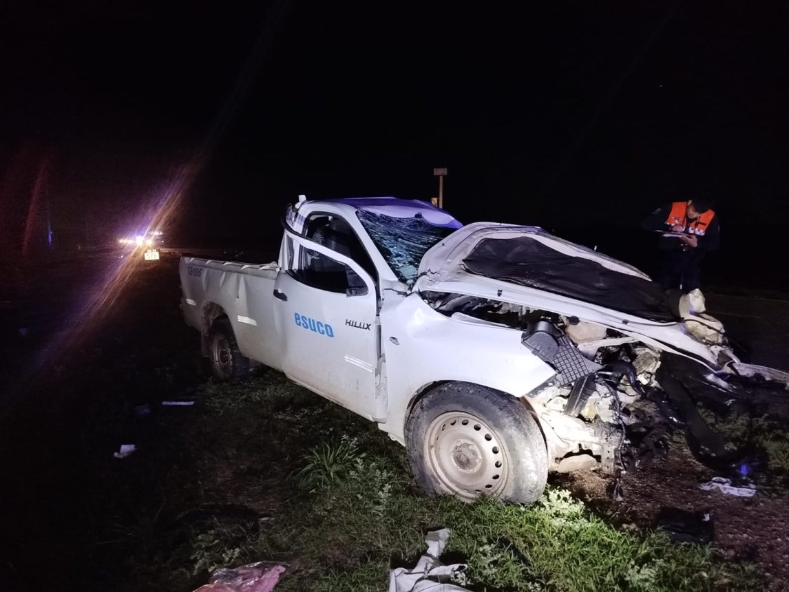 Añatuyenses involucrados en un accidente con dos camiones sobre la Ruta Nacional 34