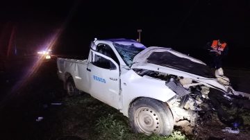 Añatuyenses involucrados en un accidente con dos camiones sobre la Ruta Nacional 34