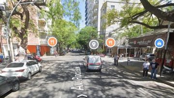 Otra vez en pleno centro, una camioneta chocó a un auto estacionado