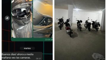 Su casco “desapareció” en un estacionamiento céntrico: Le reclamó al dueño y este la denunció