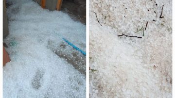 Salavina: Localidades del interior quedaron cubiertas por el granizo
