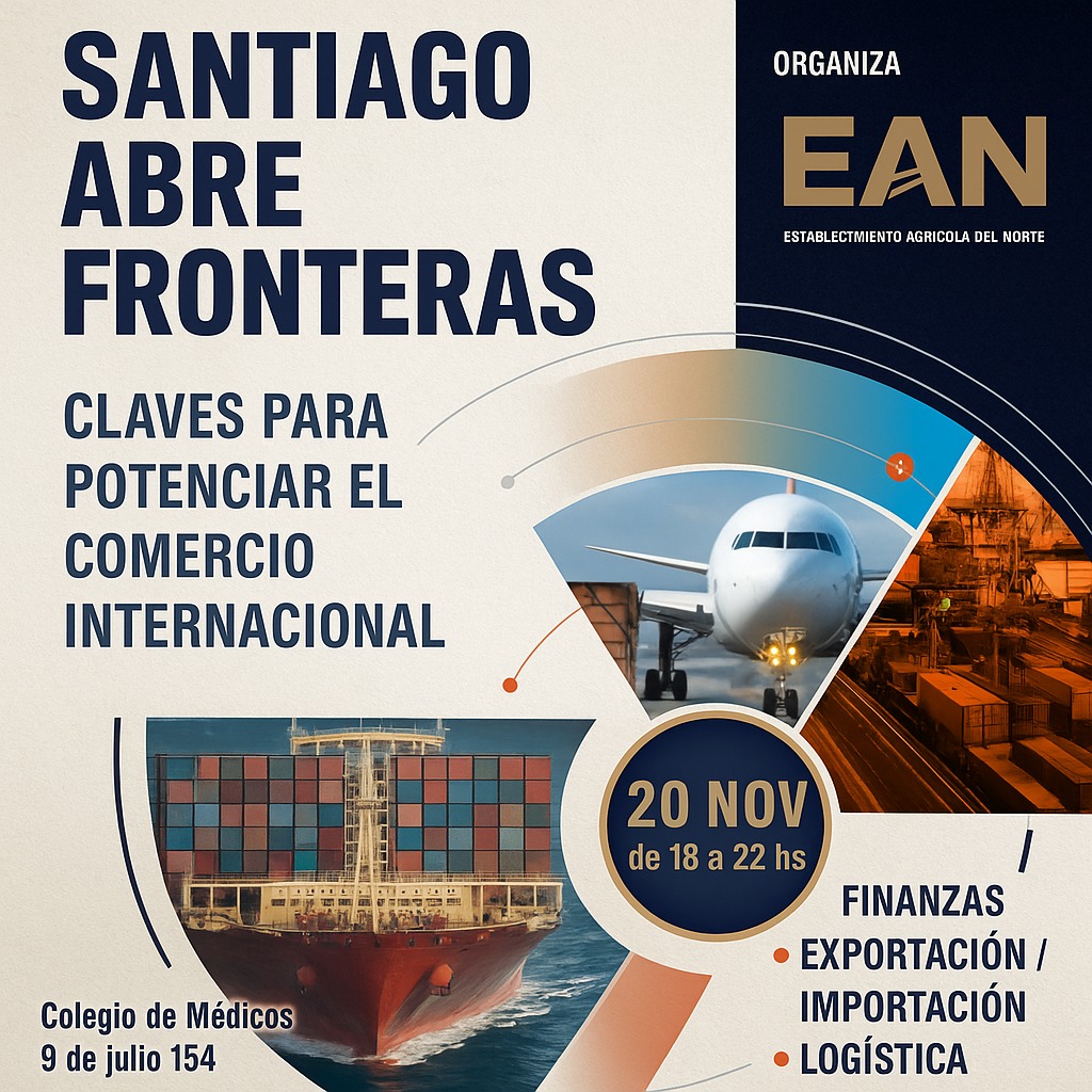 “Santiago Abre Fronteras”, una oportunidad de capacitarse para los santiagueños que quieran aprender a importar o exportar