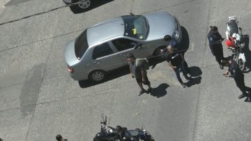 Accidente en hora pico frente a Tribunales