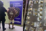 Narcomenudeo: detienen a un joven que tenía un bolso con 43 envoltorios de marihuana