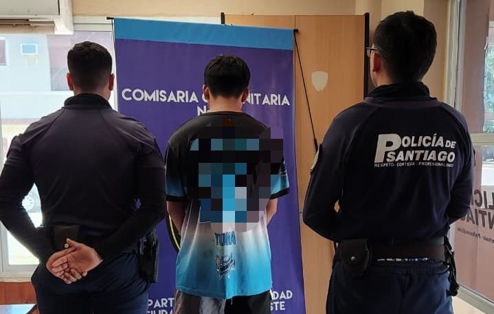 Atrapan a un ladrón que robó varias prendas tras forzar el baúl de una moto en el Mercado Unión