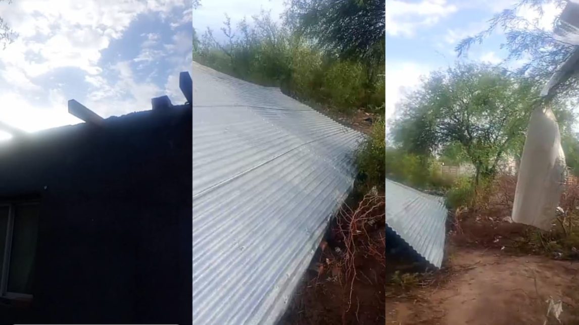 Barrio General Paz: el viento “arrancó” por completo el techo de una vivienda