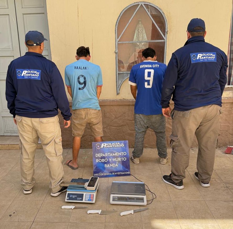 Recuperan bienes robados desde una pollería y detienen a dos hombres