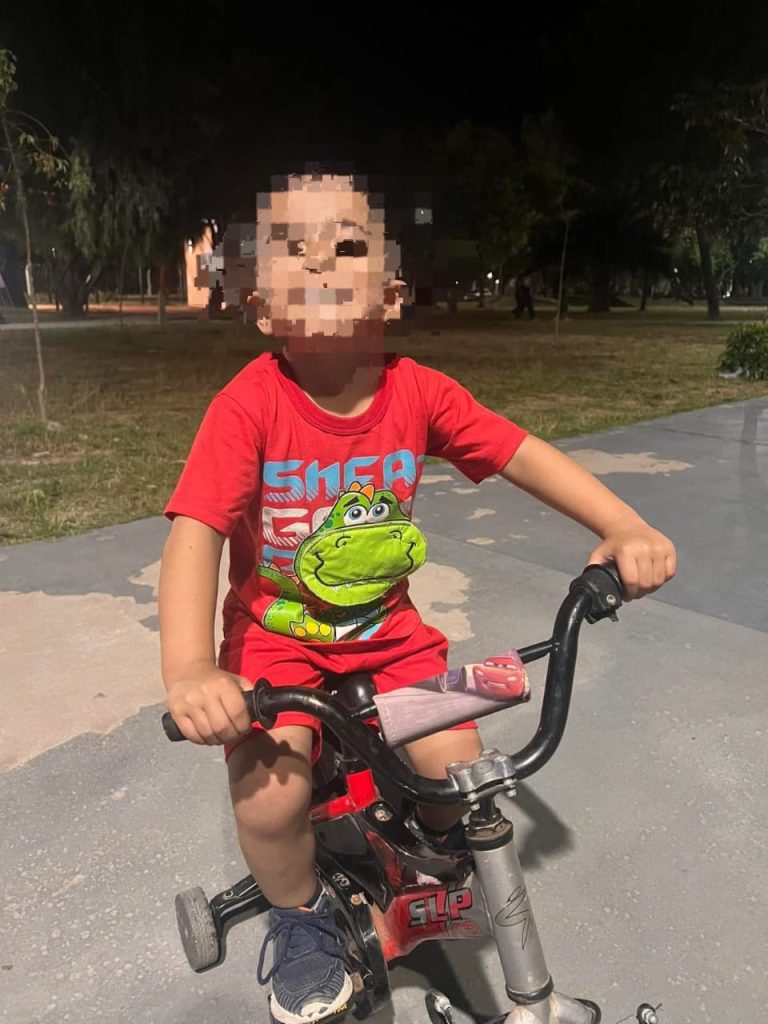 Máximo perdió su bicicleta en el Parque Aguirre el día del fuerte temporal y pide ayuda para recuperarla