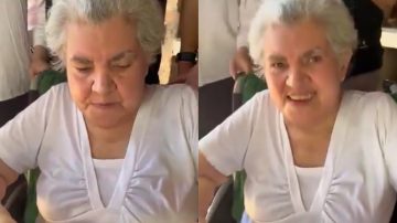 VIDEO: La emoción de “Doña Piru” al enterarse que será bisabuela