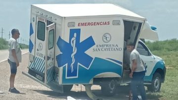 Ruta 34: Paciente resultó herido al chocar la ambulancia en la que era trasladado