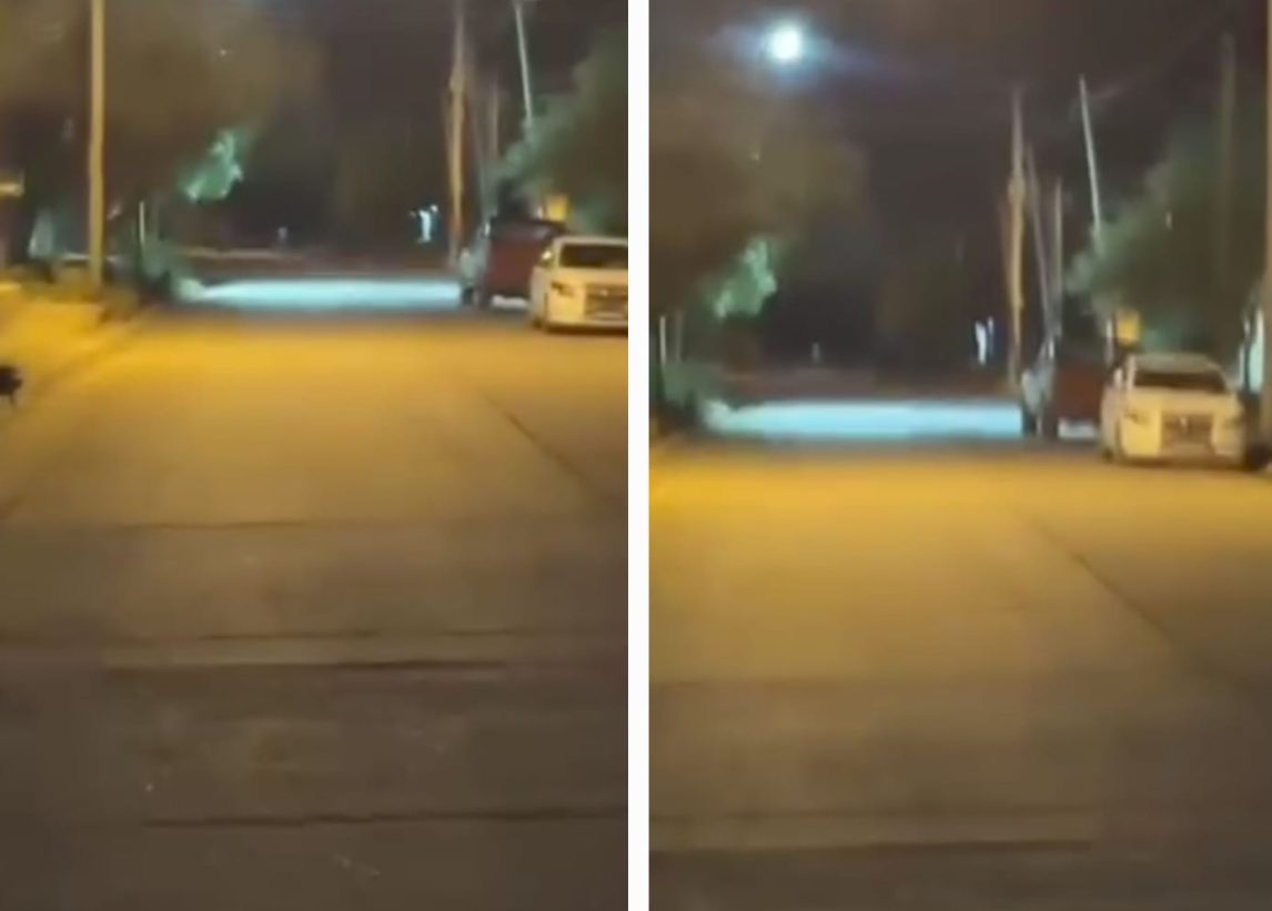 VIDEO | Filman extraño espectro, en medio de escalofriantes aullidos, cerca de una sala velatoria