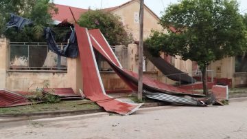 Suspenden de clases en la escuela “Hipólito Yrigoyen” por los graves daños causados por el Temporal