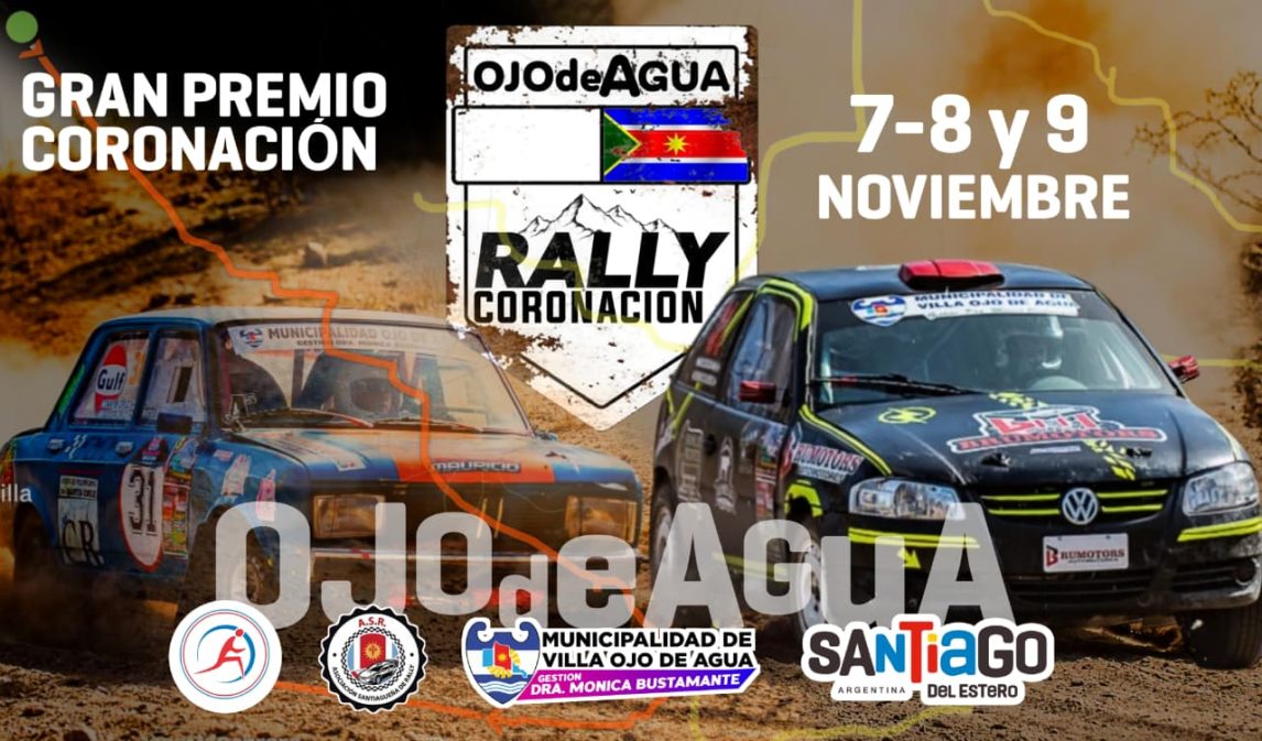 Este fin de semana Ojo de Agua recibirá al Gran Premio Coronación del Campeonato Santiagueño de Rally
