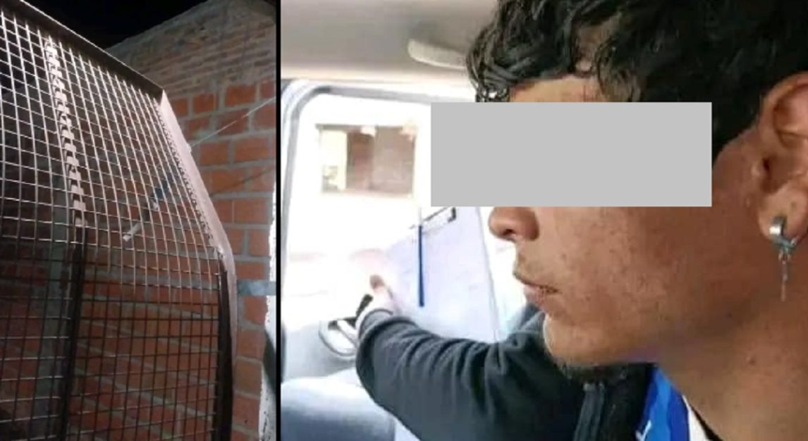 Rompió una reja y se metió en la casa de una joven madre en plena madrugada