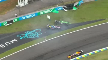 Colapinto chocó y quedó afuera del Sprint del GP de San Pablo