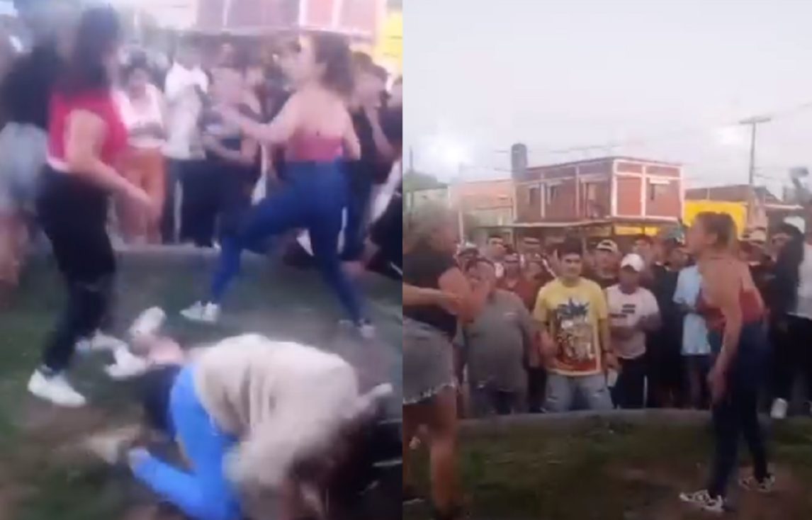 Los VIDEOS de la batalla campal entre mujeres a la salida de un boliche de Nueva Esperanza