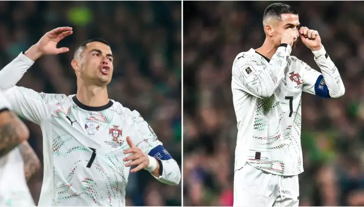 Estalló Dublín: expulsaron a Ronaldo y los hinchas lo despidieron al grito de “Messi”
