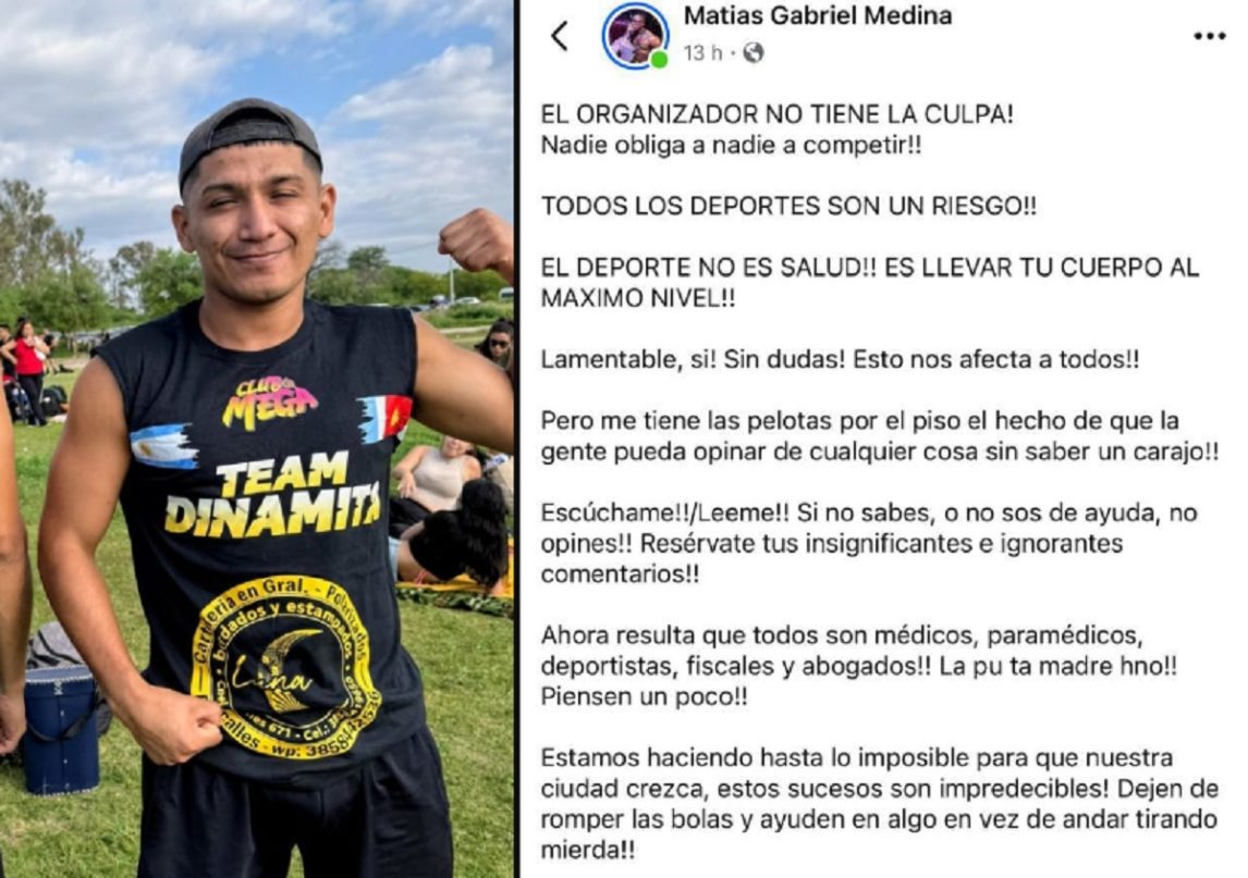 Atleta de CrossFit posteó un polémico mensaje tras la muerte de un joven y tuvo que eliminar la publicación