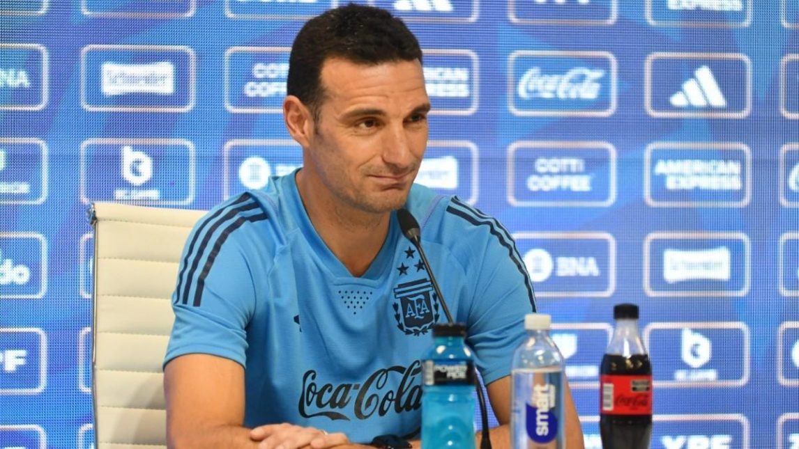 Scaloni presentó la lista para el amistoso ante Angola