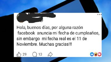 ¿A vos también te pasó? Facebook cambió la fecha de cumpleaños de miles de usuarios por la del 23 de noviembre